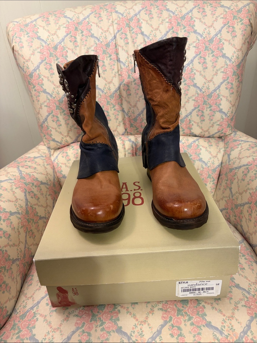 A.S.98 Melange Boots Size 38